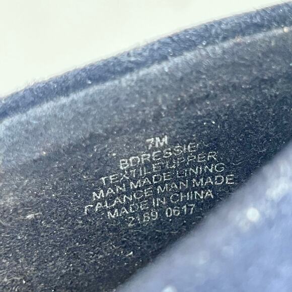 BANDOLINO RESSIE WOMENS FLATS OXFORDS BALLET SLIPPER SHOES SIZE 7M NAVY BLUE - Picture 5 of 9